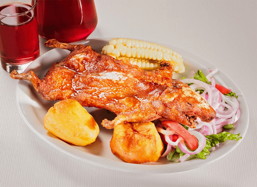 Plato de comida en hotel chivay